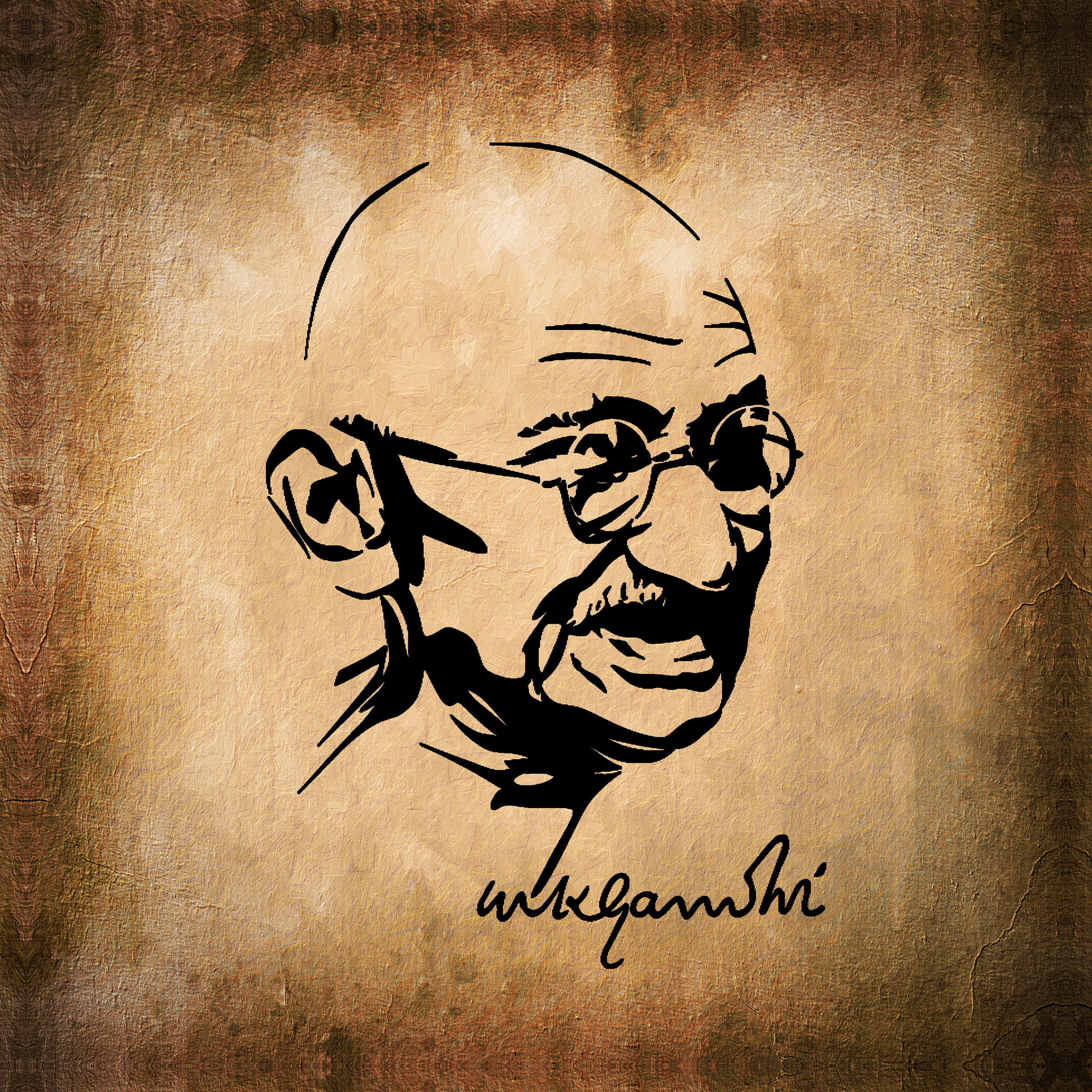 Mahatma Gandhi Drawing by Inkas Arts  Saatchi Art